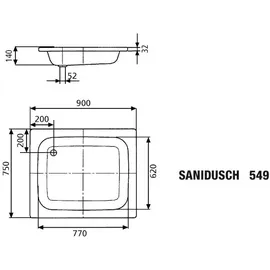 Kaldewei SANIDUSCH 331630000001 549