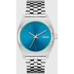 Nixon The Time Teller Uhr silver / byron blue Gr. Uni