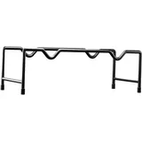 JISADER Hantelständer, Hantelhalter, kompakter, robuster Hantel-Gewichtsständer, Langhantel-Aufbewahrungsständer für Sport, Heim-Krafttraining, Fußpolster 33x11x12cm