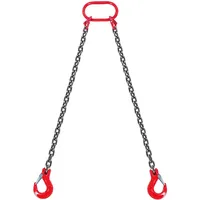 Vevor 1,5mx8mm Kettengehänge, Anschlagkette Krankette 2-Strang Forstkette, 2993kg