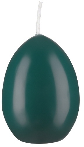 Kopschitz Kerzen Eierkerzen Dunkelgrün, 60 x 45 mm, 30 Stück