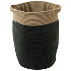 Set aus 2 Körben Reisende Seele - Mehrfarbig Rund Stoff Amadeus 45x45 cm