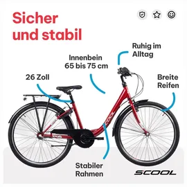coolmobility gmbh chiX N3 26 Zoll rot/weiß