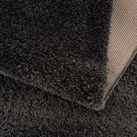 Carpet City Pulpy 100 Hochflorteppich 160 x 230 cm anthrazit