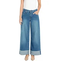 MAC Jeans Nevada Superwide Leg in Night Sky-Waschung-D42