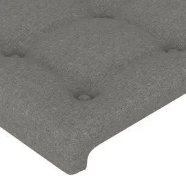 vidaXL Kopfteil Dunkelgrau 80x5x78/88 cm Stoff