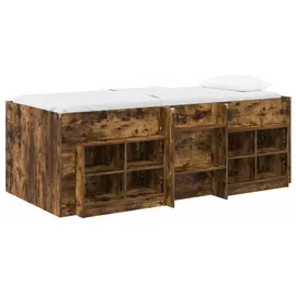 vidaXL Kinderkleiderschrank Loft 3 Stk. Geräucherte Eiche