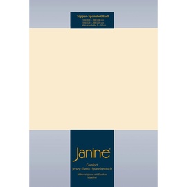 JANINE Topper-Spannbetttuch 5001 Jersey 180 x 200 - 200 x 220 cm leinen