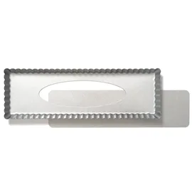 Decora Decora, 0070026 Form für Tarte mit beweglichem Boden, 35 x 11 x 2,5 cm, aus antihaftbeschichtetem Stahl, Rechteckig, Einfaches Herauslösen der Gebäcke, Professionelles Design.