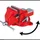 Connex Schraubstock Gusseisen 80 mm rot drehbar