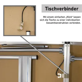 Lemodo Tapeziertisch 100 x 60 cm 30,0 kg weiß 34193