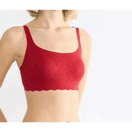 SLOGGI Zero Feel Bliss Festive Top - Damen, Gr. L - rot/jacquard