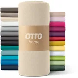 OTTO home Spannbettlaken Paprika Microfaser 160 x 200 cm natur