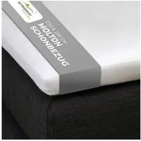 BettwarenShop Molton Schonbezug Matratzenschoner 200 x 200 cm weiß