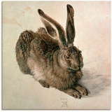 Artland Wandbild »Junger Feldhase. 1502«, Wildtiere, (1 St.), braun