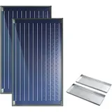16,6m2 Junkers Bosch Solaranlage SO581, FKC-2W, Flachdach mit Beschwerungswannen