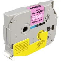 Ampertec P-Touch Band kompatibel zu TZe-MQP35 weiß auf berry