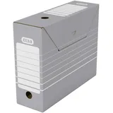 Elba Archivboxen Tric grau/weiß 11,0 x 34,0 x 27,0 cm, 10 St.