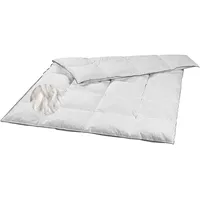 sleepling medium Ganzjahres Federdecke Daunendecke 155 x 220 cm, Ganzjahresbettdecke, Bettdecke 155 x 220 cm, 20% Daunen 80% Federn, Decke, Downpass, Made in EU, Oeko-Tex, waschbar bis 60 Grad