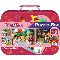 Schmidt Spiele Bibi & Tina Puzzle-Box im Metallkoffer (56509)