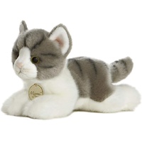 AURORA MiYoni 10813 Tabby Cat 8 Zoll grau weiß Plüschtier für Kinder