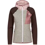Ortovox Fleece GP Classic Knit Hoodie Jacke (Größe L, rosa)