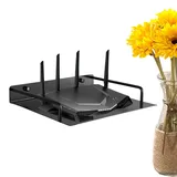 wlan router wandhalterung wlan router halterung wandhalterung metall router rack einlagiges metall einlagiges router regal router regal einlagerregal regal schwarz in