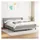 vidaXL Boxspringbett mit Matratze Hellgrau 180x200 cm Stoff