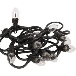 ECD Germany LED-Lichterkette spritzwassergeschützt 2 m Warmweiß