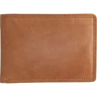 Josephine Osthoff Handtaschen-Manufaktur Josephine Osthoff Geldbörse Herren Leder mit RFID Portemonnaie Groß mit Münzfach Kreditkartenetui Münzbörse Geldbeutel (928), Farbe:Safari