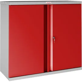 Phoenix Stahlschrank SCL0891GRK grau, rot 91,5 x 37,0 x 83,0 cm, zerlegt