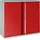 Phoenix Stahlschrank SCL0891GRK grau, rot 91,5 x 37,0 x 83,0 cm, zerlegt