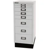 Bisley Aktenschrank MultiDrawer Schubladenschrank in Lichtgrau - Maße: H 67 x B 28 x T 38 cm grau