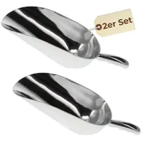 GarPet 2x Futterschaufel Pferd Aluminium 2500 ml Mehlschaufel Eisschaufel