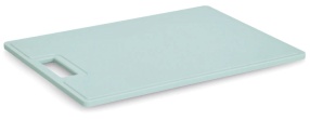 Zeller Schneidebrett, Kunststoff, Stilvolle Schneideunterlage aus Kunststoff, Farbe: graublau