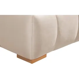 Home Affaire Boxspringbett »Chelles« inkl. Topper,, in XXL- Überlänge 220 cm, Unterbox mit feine Wölbung beige