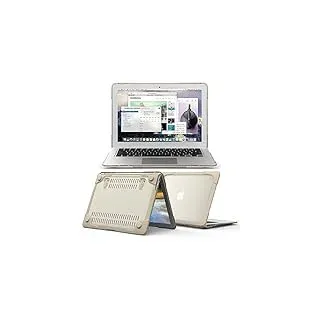Schutzhülle für MacBook Air 13 Zoll (33 cm), ultradünn, glatt, transparent, Hybrid-Silikon, Kunststoff, Hartschale für Apple MacBook Air 13 Zoll (Modelle: A1369 und A1466), Khaki