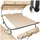 Tectake Gartenliege Livorno 215 x 183 x 150 cm Schwarz