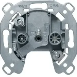 Berker 450210 Antennen-Steckdose 2Loch TV, FM Einzeldo