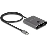DeLock 11500 USB-C® (USB 3.2 Gen 2) Umschalter Grau