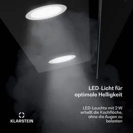 Klarstein Dunstabzugshaube 90 cm Schwarz