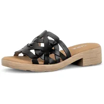 Gabor Pisa Pantolette Blockabsatz, Sommerschuh in Komfortweite H (sehr weit) schwarz 40 EU (6,5 UK)