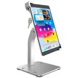 Cuxwill Tablet Stand Kioske Desktop Ständer für 9-14“ iPad Tablets, Metall Anti Diebstahl Robuster POS Business Einzelhandels Tablet Halterung für iPad Pro 12.9 10.5 9.7 iPad 10th 9th 8th Gen