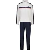Sergio Tacchini Trainingsanzug SERGIO TACCHINI "AGAVE 025 TRACKSUIT Herren", Herren, Gr. XL, blau (navy, weiß), 100% POLYESTER, slim fit, Sportanzüge Trainingsanzug, Trainingsanzug Herren, Tracksuit, Retro, Outdoor, Jogging, Streetwear