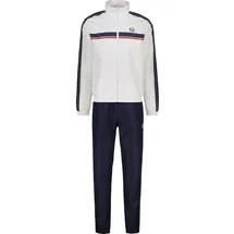 Sergio Tacchini Trainingsanzug SERGIO TACCHINI "AGAVE 025 TRACKSUIT Herren", Herren, Gr. XL, blau (navy, weiß), 100% POLYESTER, slim fit, Sportanzüge Trainingsanzug, Trainingsanzug Herren, Tracksuit, Retro, Outdoor, Jogging, Streetwear