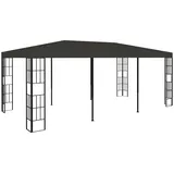 furnicato Partyzelt Pavillon 3x6 m Anthrazit schwarz 6 cm