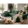 beautysofa | Ecksofa PARYS U - 390 cm, Ecksofas mit Schlaffunktion und Bettkasten, Modernes Schlafsofa in Grün - Grün