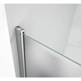 a&n&a aQualine Pilot Duschkabine mit Drehtür 100 x 100 cm Brick Glas Aqualine-PT100-01-SET
