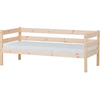 Hoppekids Einzelbett »ECO Comfort Kinderbett, Kiefer Massivholz, Jugendbett inkl. Rollrost in verschieden Farben, Matratze Absturzsicherung, (natur) , 16350536-0 mit Kaltschaum-Matratze,