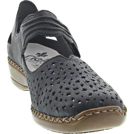 Rieker Damen 41399 Geschlossene Ballerinas, blau 40